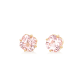 Hamilton Caroline Collection 18k Yellow Gold and Pink Tourmaline Stud Earrings