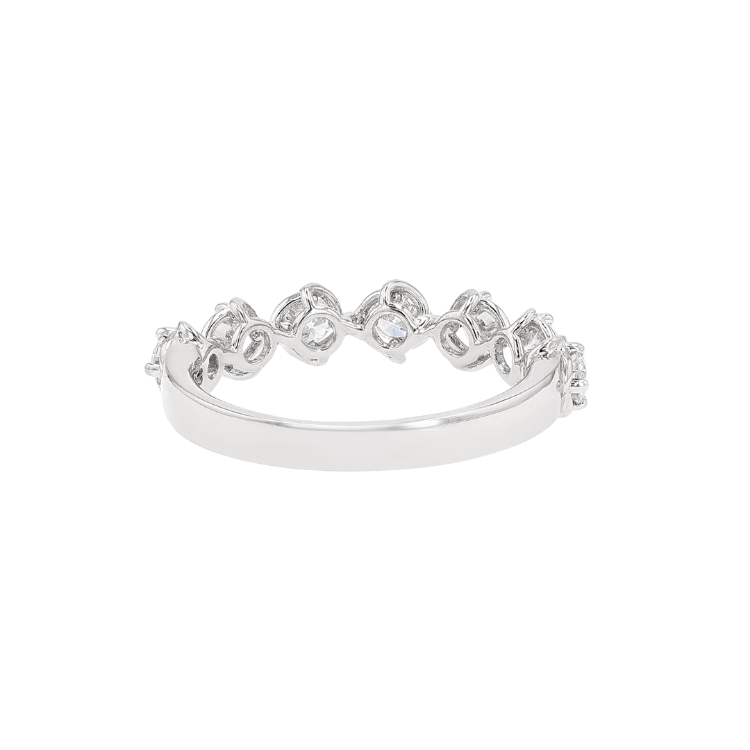 Hamilton Duet Collection 18k White Gold and 0.70 Total Weight Diamond Band
