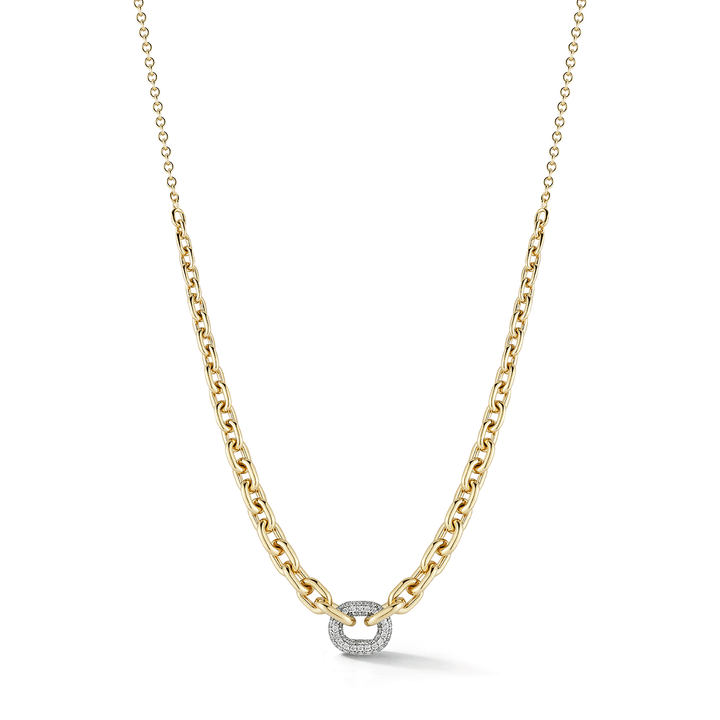 Walters Faith Morrell 18k Yellow Gold and Diamond Graduated Link Necklace