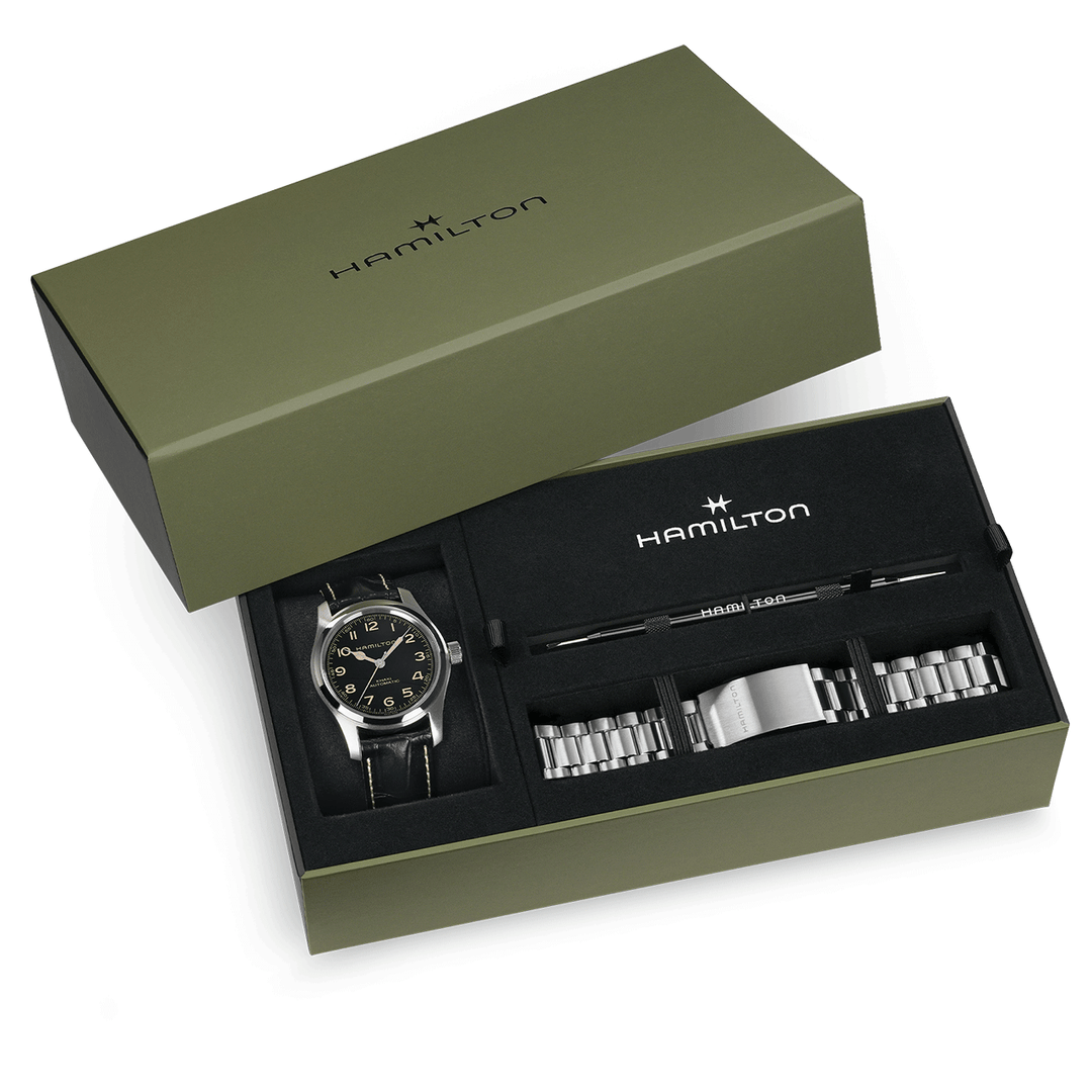 Hamilton Khaki Field Murph Auto 42mm Bracelet Bundle H70605732