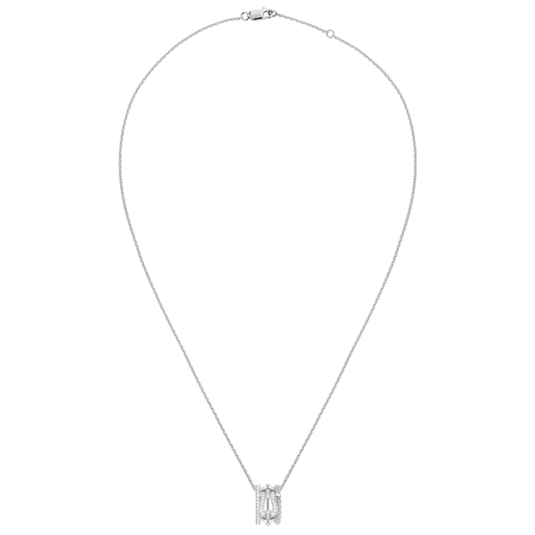 FRED Force 10 Rise 18k White Gold and Diamond Necklace