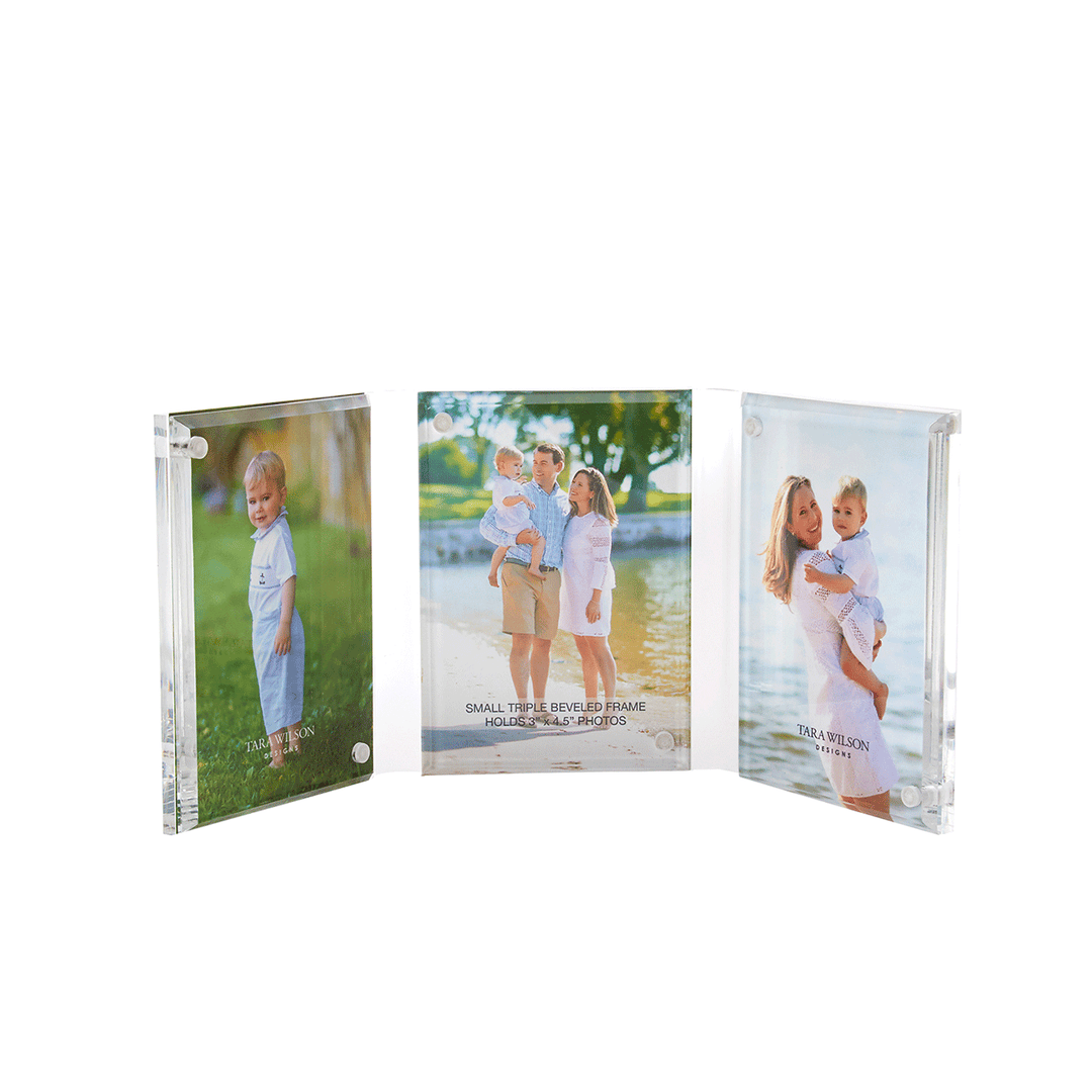 Small Triple Beveled Acrylic Frame