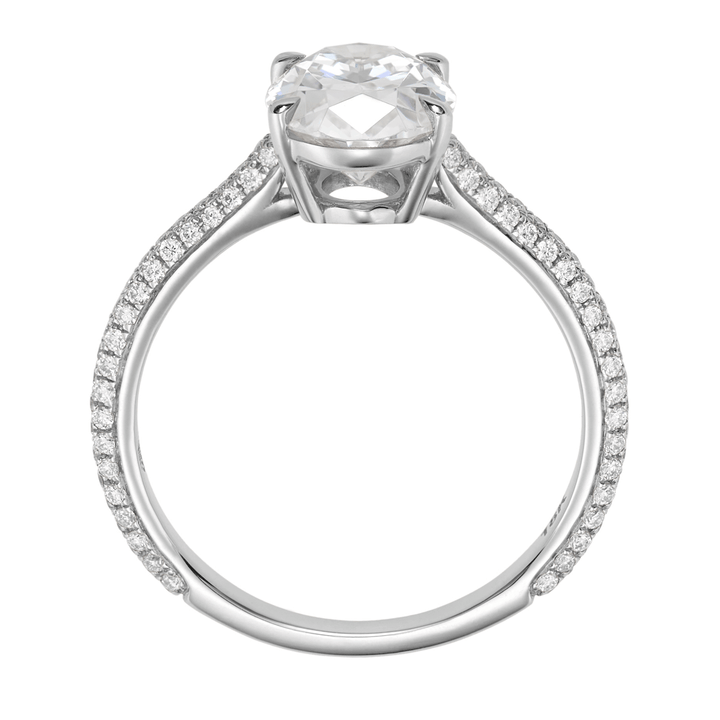 Olivia Platinum and Diamond Engagement Ring Mounting