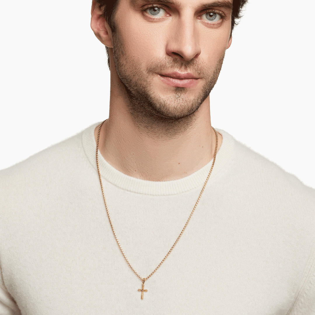 David Yurman Roman Cross Amulet in 18k Yellow Gold