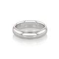 Hamilton Collection 18k White Recycled Gold 6mm Milgrain Comfort Fit Wedding Band