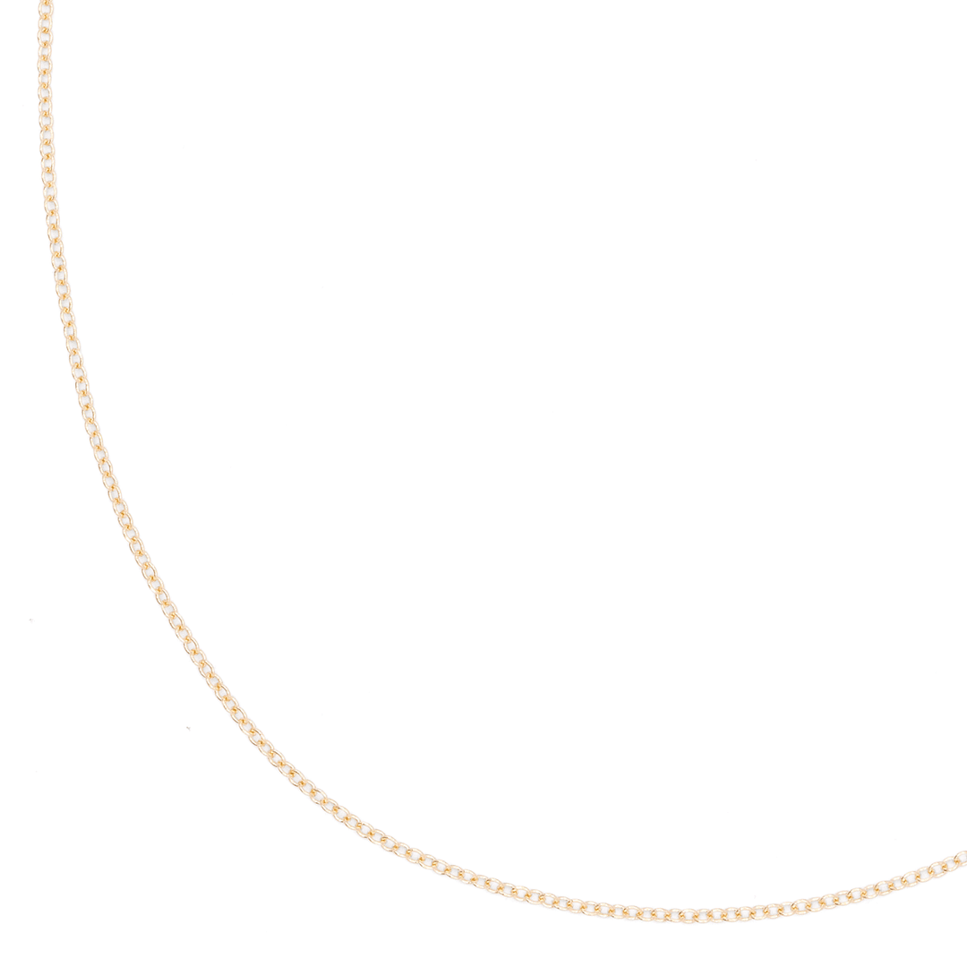 18k Yellow Recycled Gold 1.5mm Cable 18 Inch Necklace