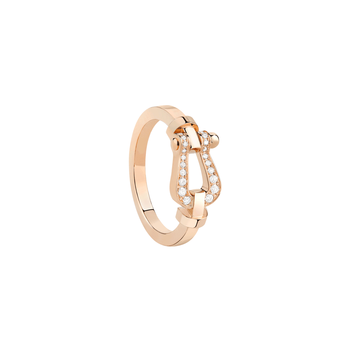 FRED Force 10 18k Rose Gold and Diamond Medium Model Ring