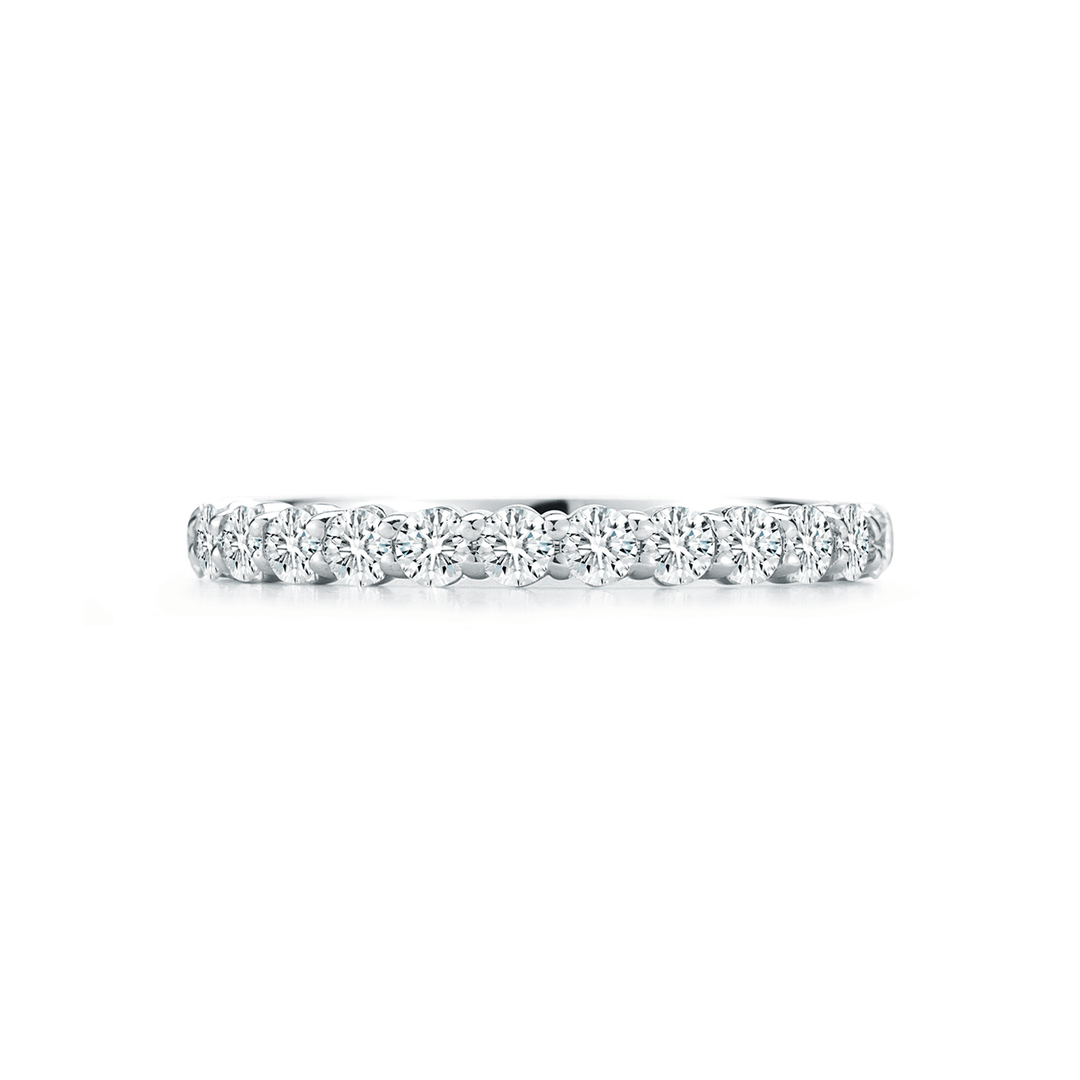 18k White Gold and .72 Total Weight Diamond Band