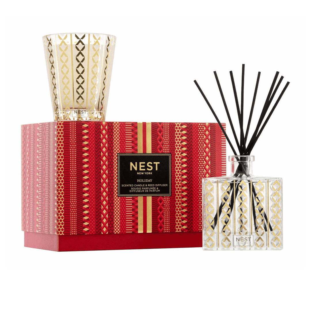 Nest New York Holiday Candle & Reed Diffuser Set