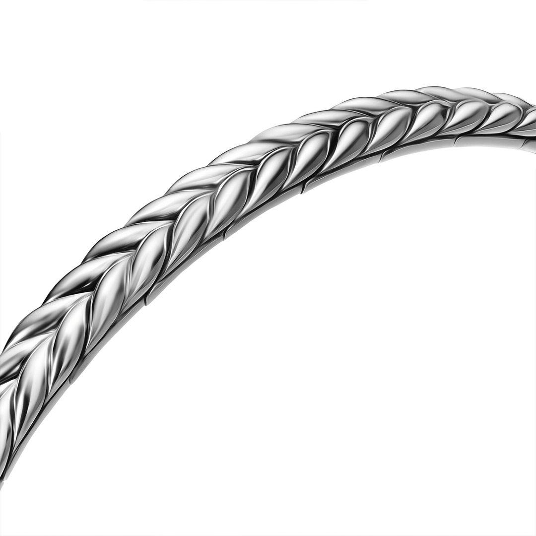 David Yurman Chevron Flex Bracelet Sterling Silver Small