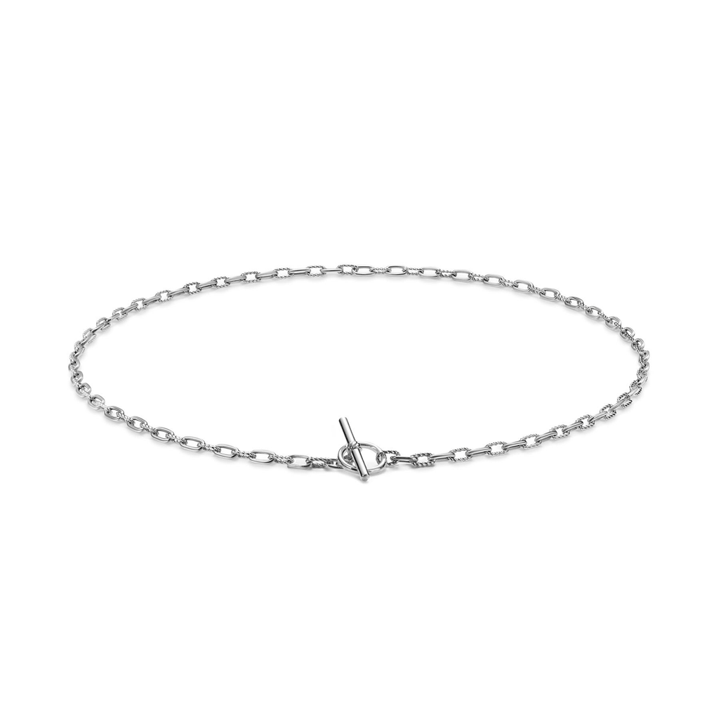 David Yurman DY Madison® Toggle Chain Necklace Sterling Silver, 3mm 17 Inch