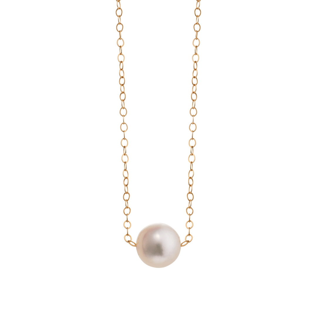14k Gold Hamilton Design A Pearl 5 1/2mm Necklace