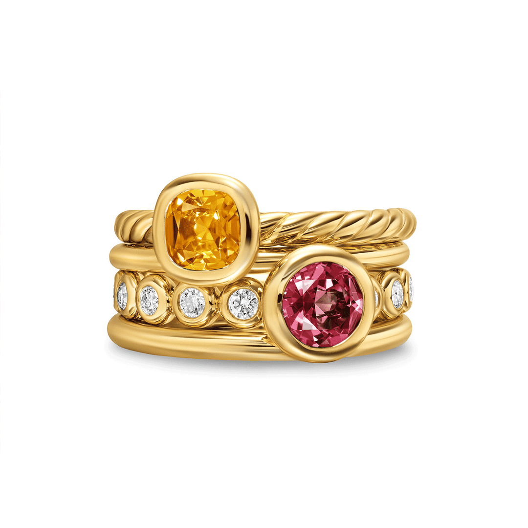 David Yurman DY Mercer® Color Stone Multi Row Ring Size 7