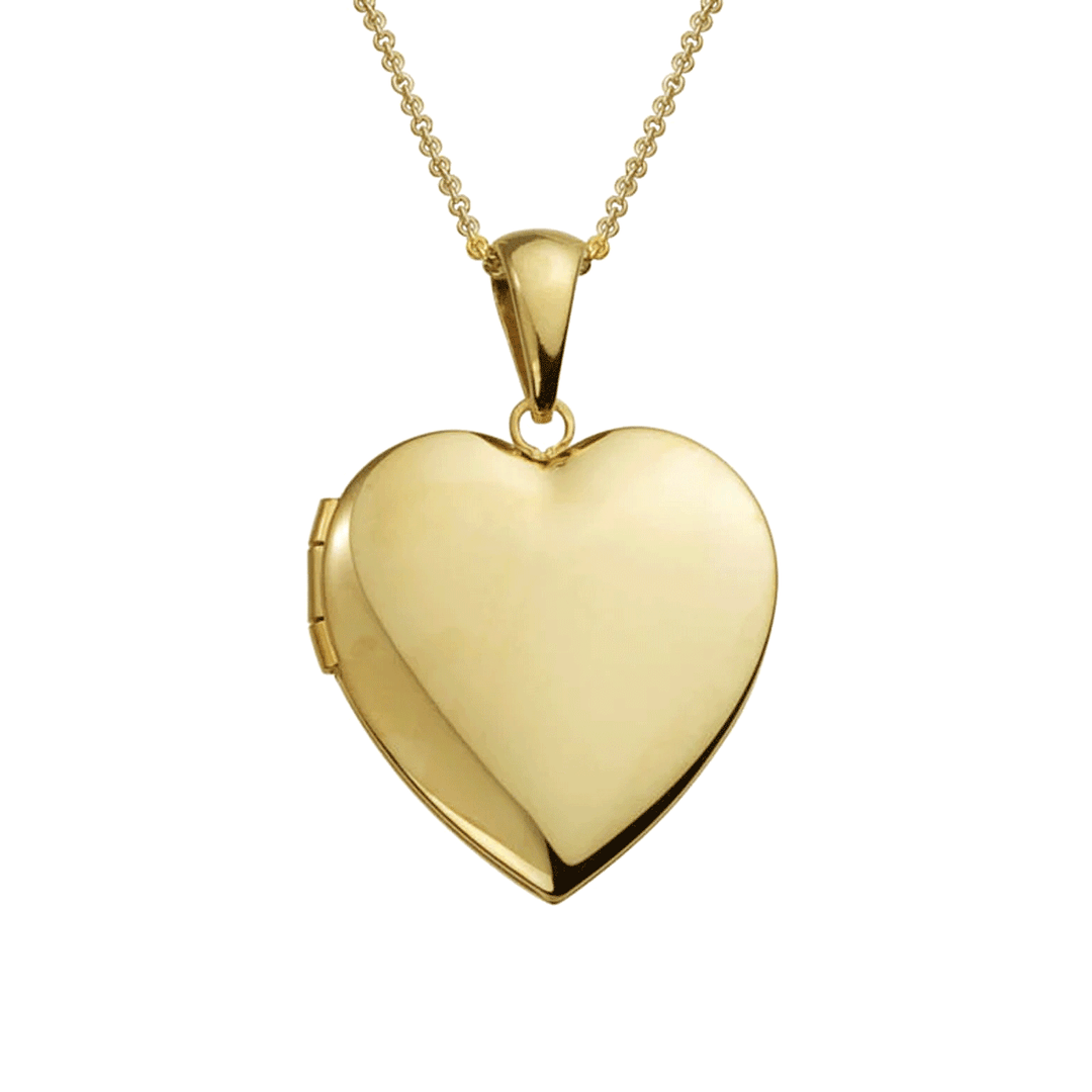 Hamilton 14k Yellow Gold 19mm Heart Locket Pendant