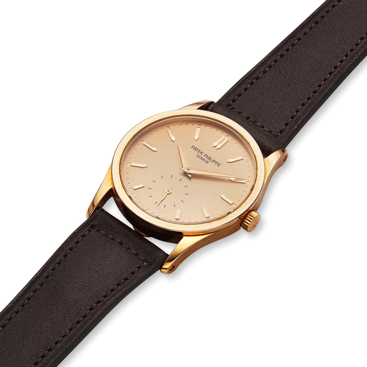 PATEK PHILIPPE PINK GOLD MANUAL CALATRAVA, REF. 3796R