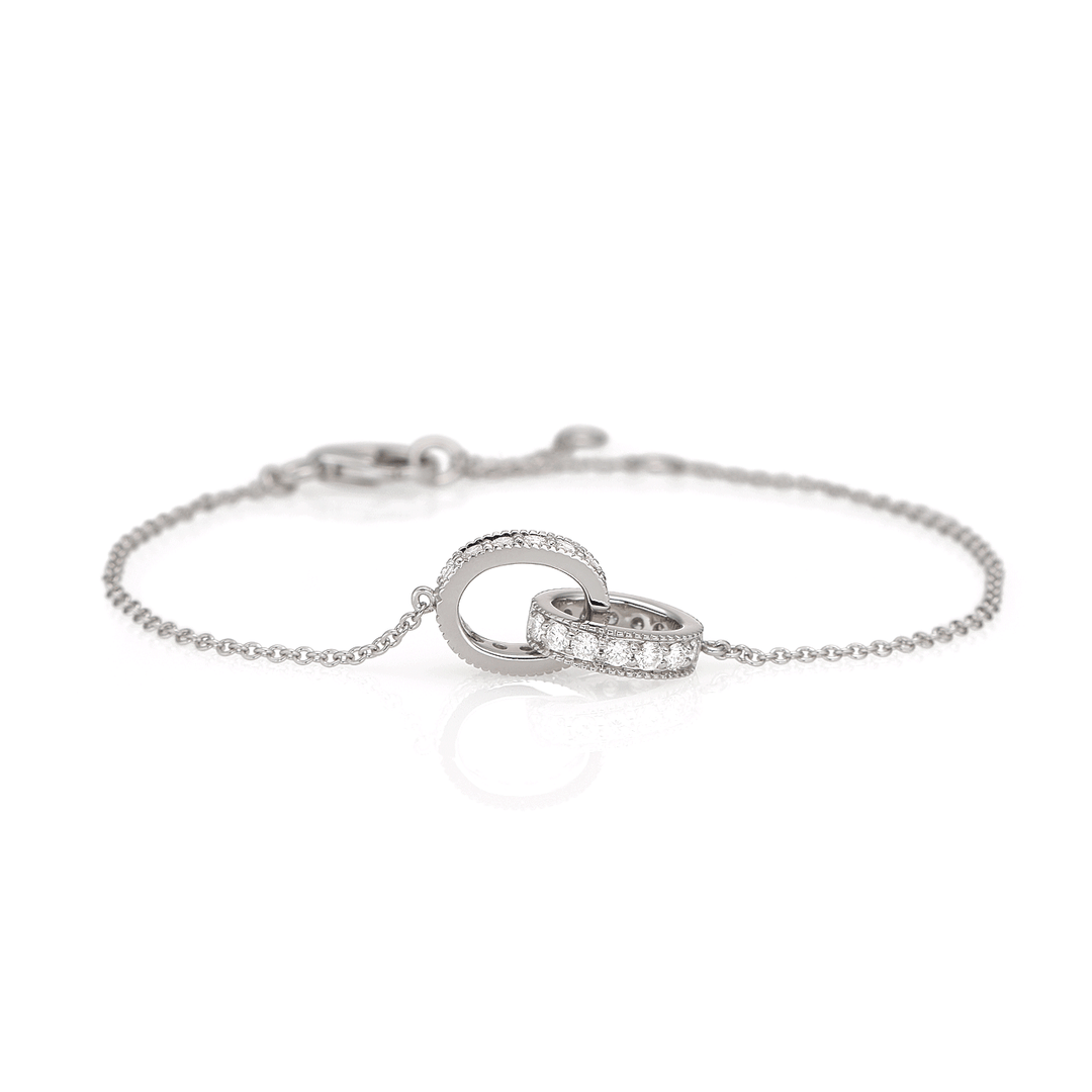 Hamilton Eternity .62 Total Weight Diamond and 18k White Gold Bracelet