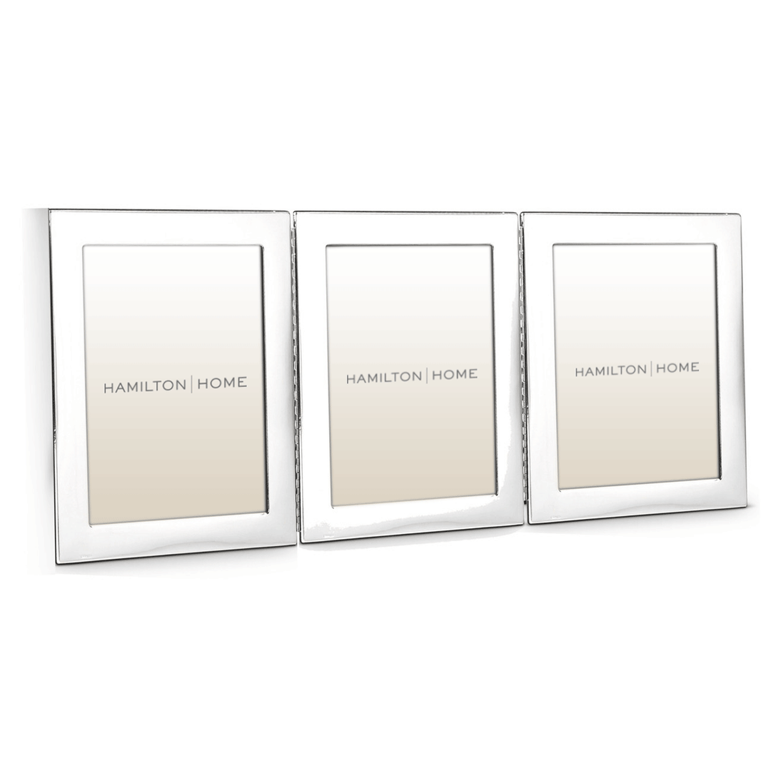 Hamilton Sterling Silver Triple 4 x 6 Frame