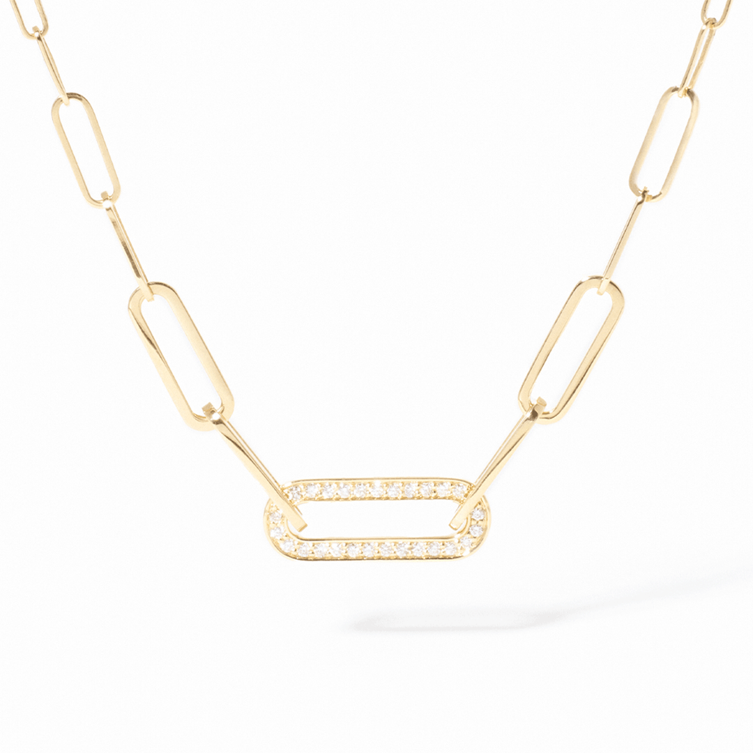 Dinh Van Maillon 18k Yellow Gold and Diamond Necklace