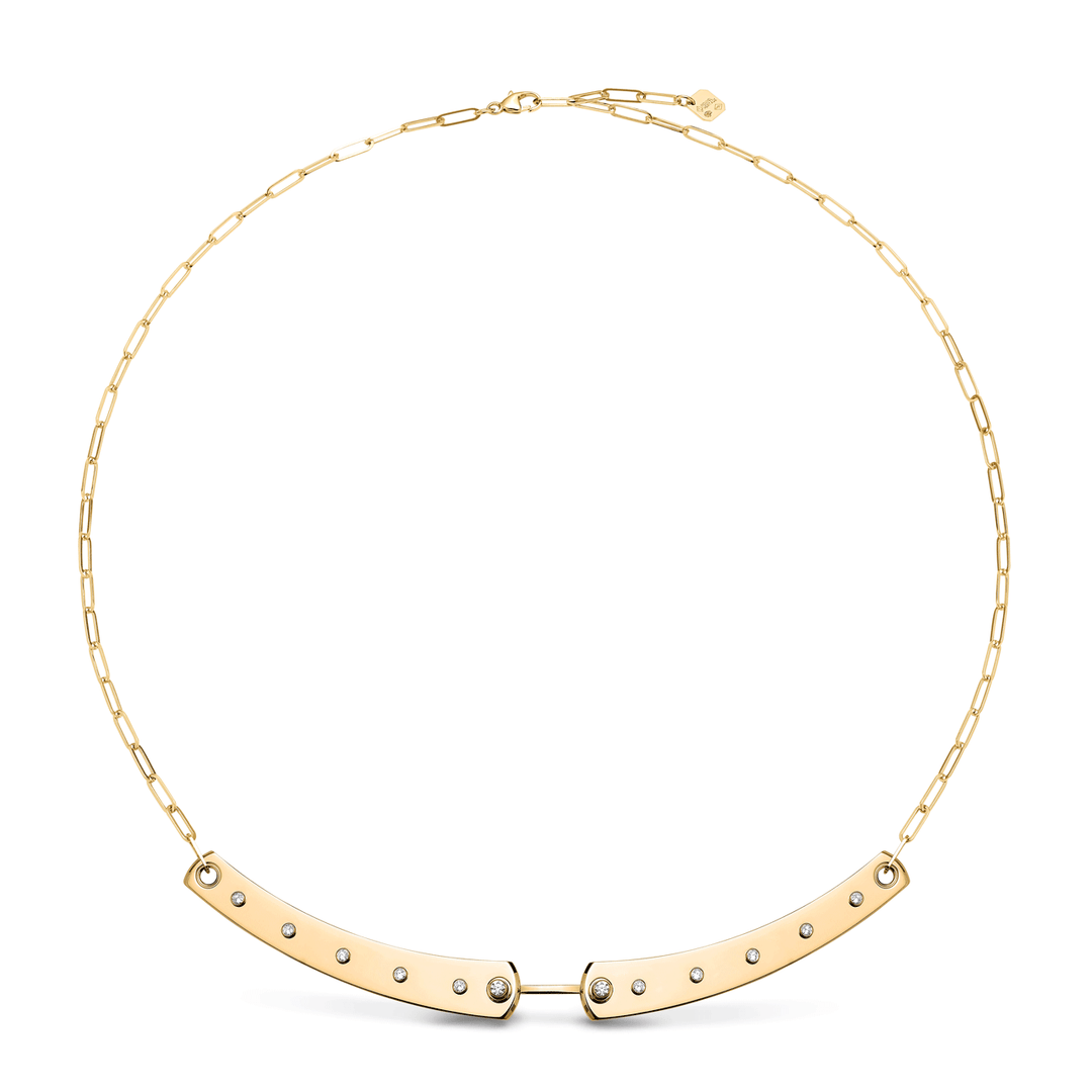 Nouvel Heritage 18k Gold Mood Brunch in NY Necklace