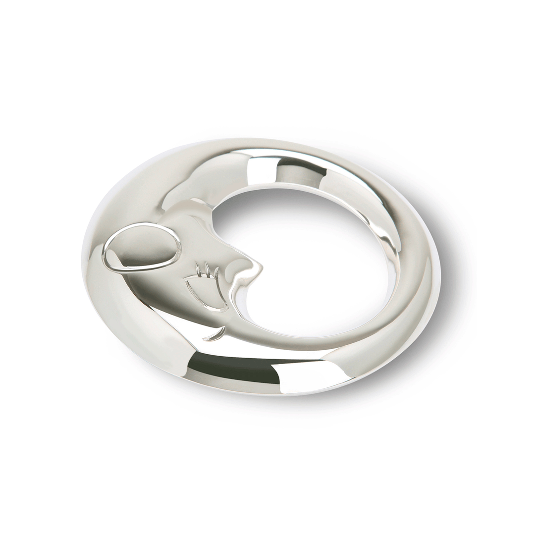 Sterling Silver Moon Rattle