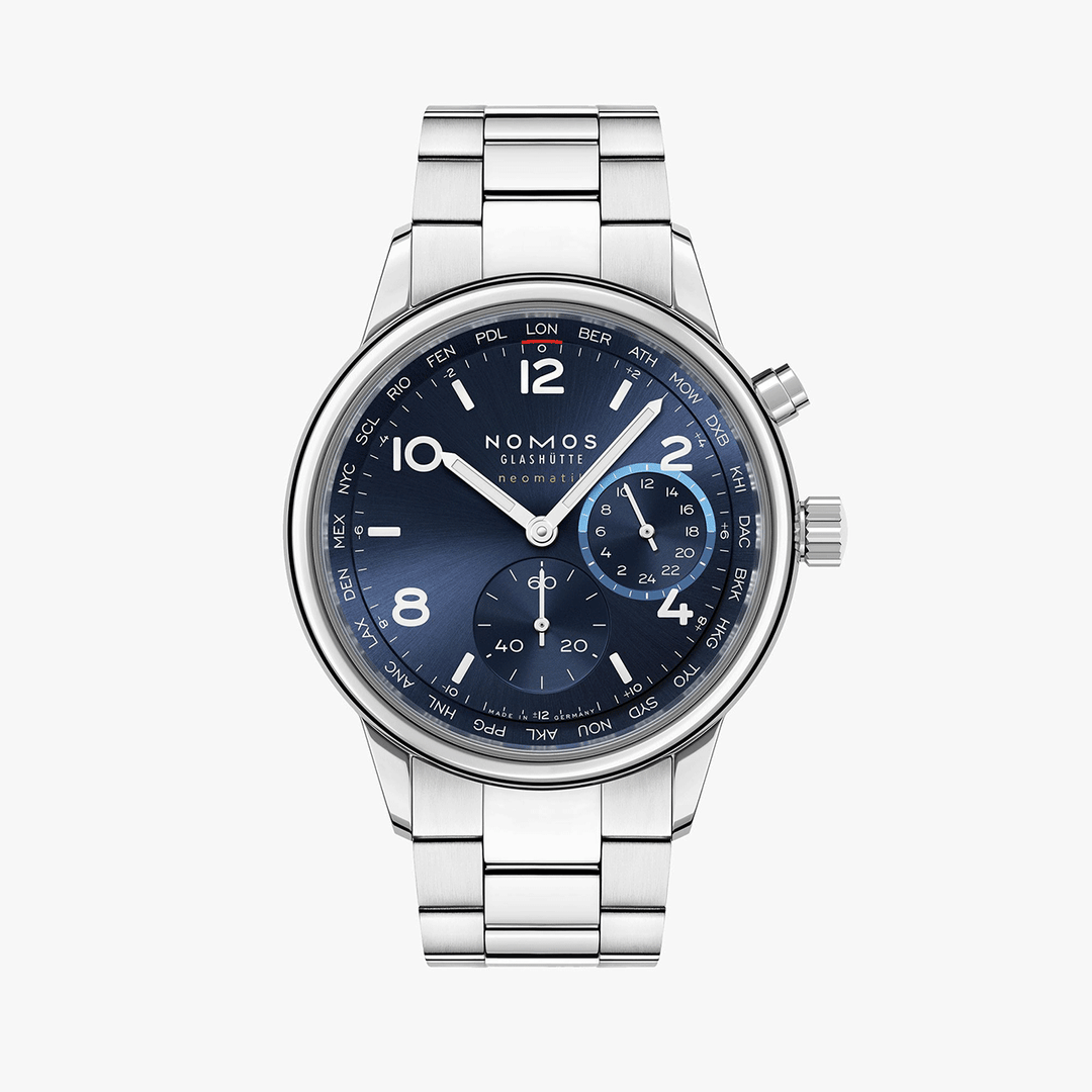 Nomos Club Sport neomatik Worldtimer Blue Reference 790
