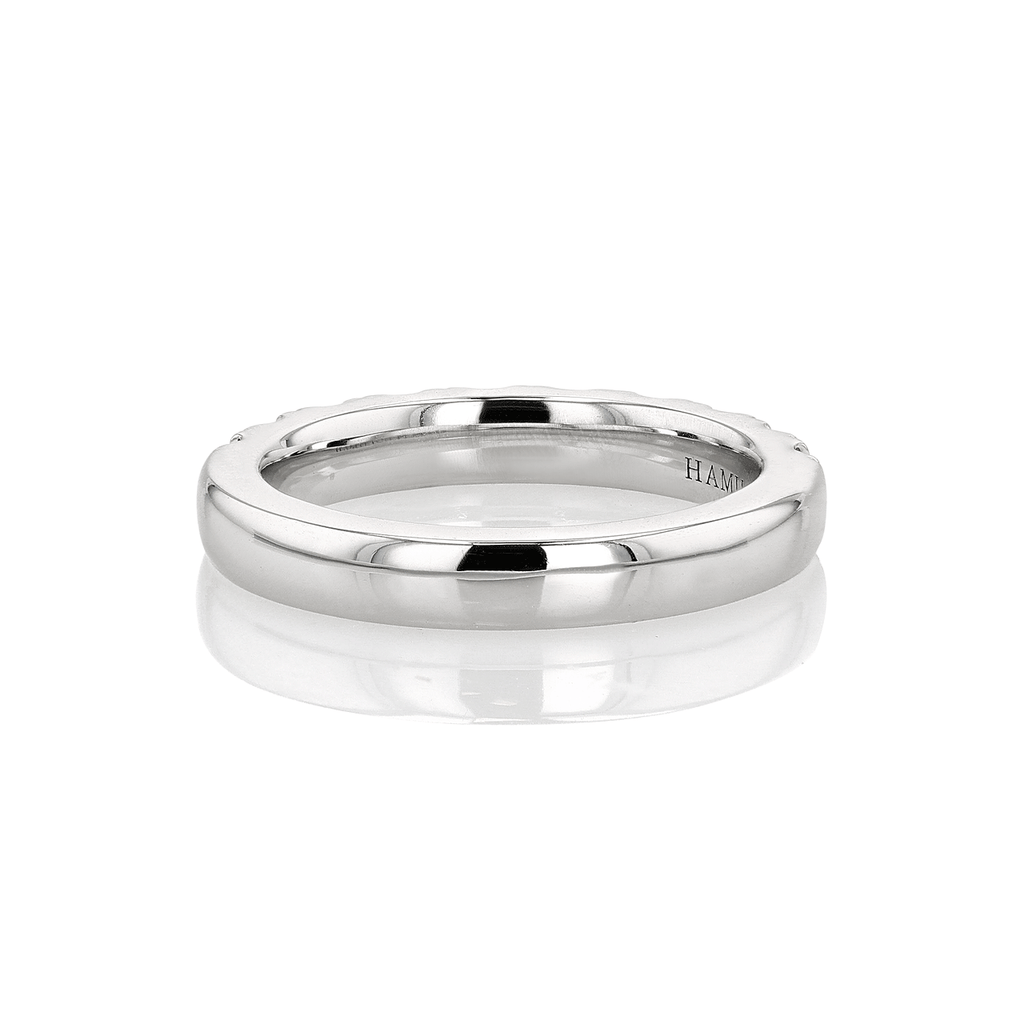 Hamilton Lisette Collection Platinum and 1.00 Total Weight Diamond Half Way Band
