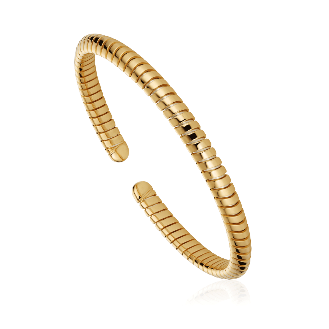 Marina B Trisolina 18k Yellow Gold Bangle