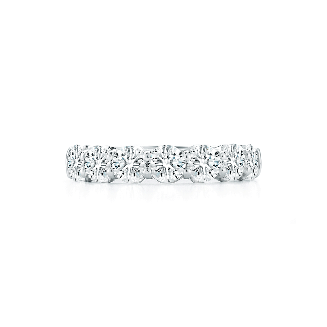18k White Gold and 2.38 Total Weight Diamond Band