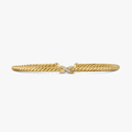 David Yurman Micro Cablespira Flex X Bracelet 18K Yellow Gold with Diamonds, 2.6mm