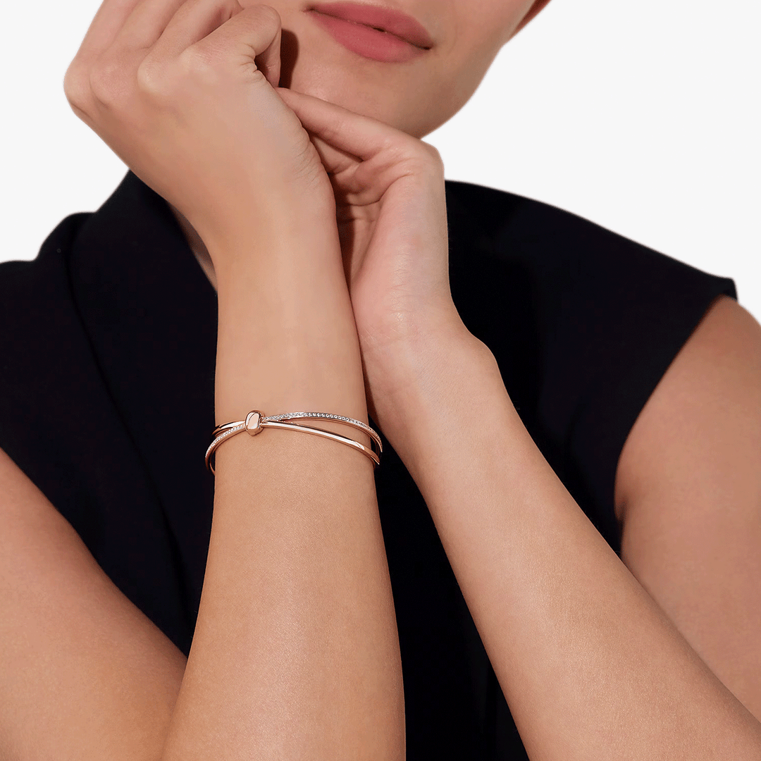 Pomellato Together 18k Rose Gold Diamond Bangle