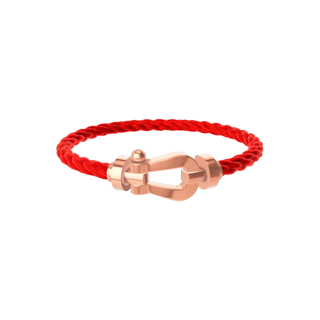 FRED Force 10 Red Cord with 18k Rose LG Buckle, Exclusively at Hamilton Jewelers