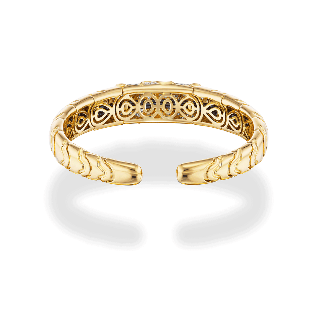 Marina B Onda 18k Yellow Gold Diamond Bracelet