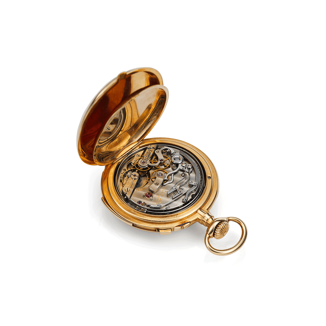 PATEK PHILIPPE FIVE MINUTE REPEATING SPLIT SECONDS CHRONOGRAPH POCKET WATCH