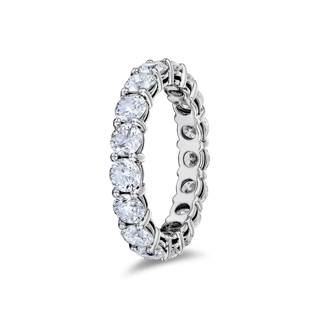 Platinum and 3.57 Total Weight Diamond Eternity Band