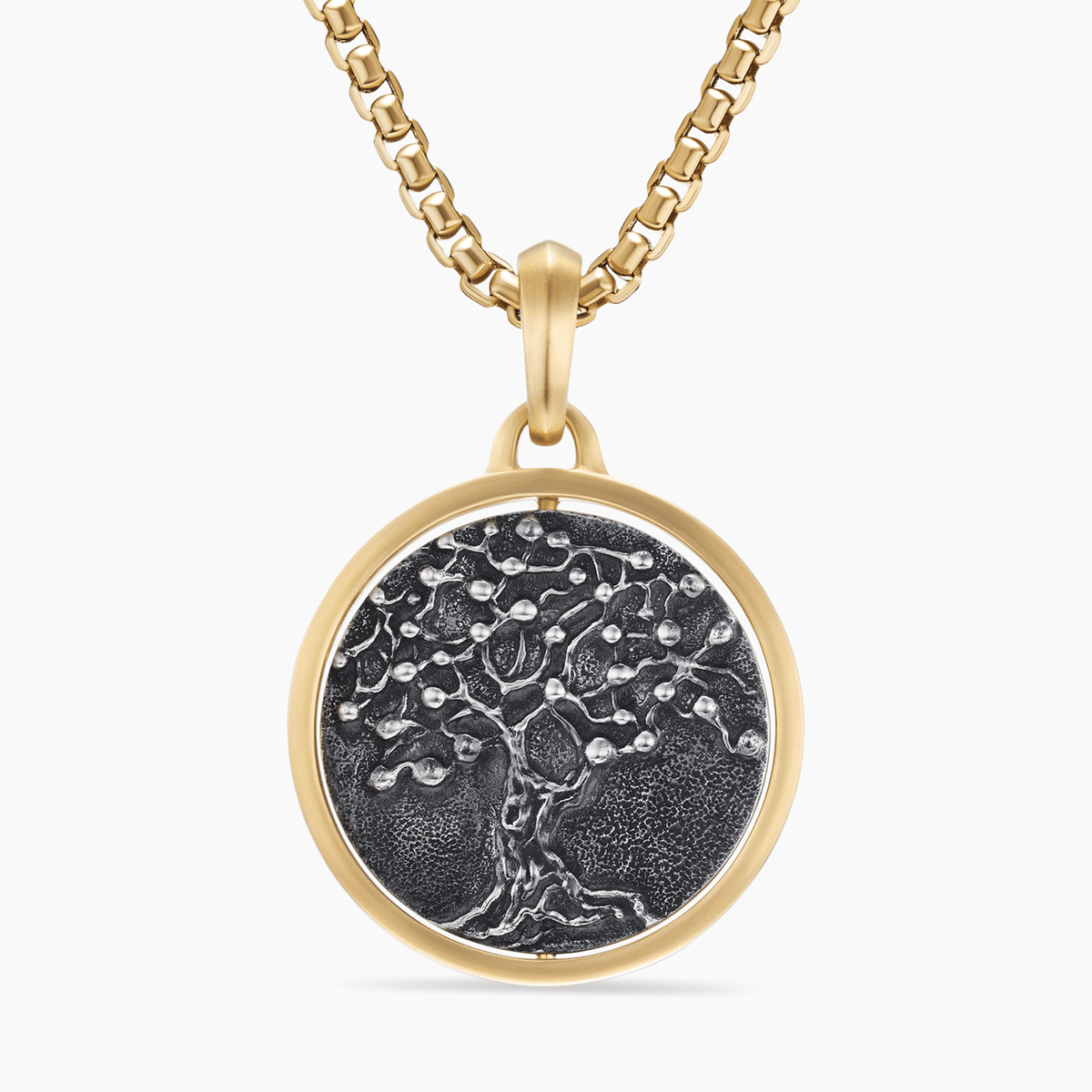 David Yurman Life and Death Duality Amulet in Sterling Silver with 18k Yellow Gold