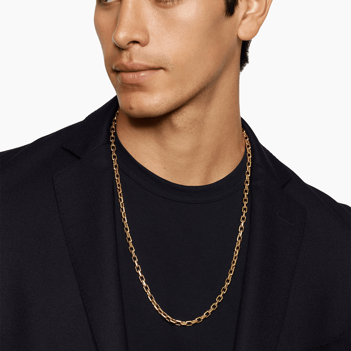 David Yurman Streamline Heirloom Chain Link Necklace 18k Yellow Gold, 5.5mm