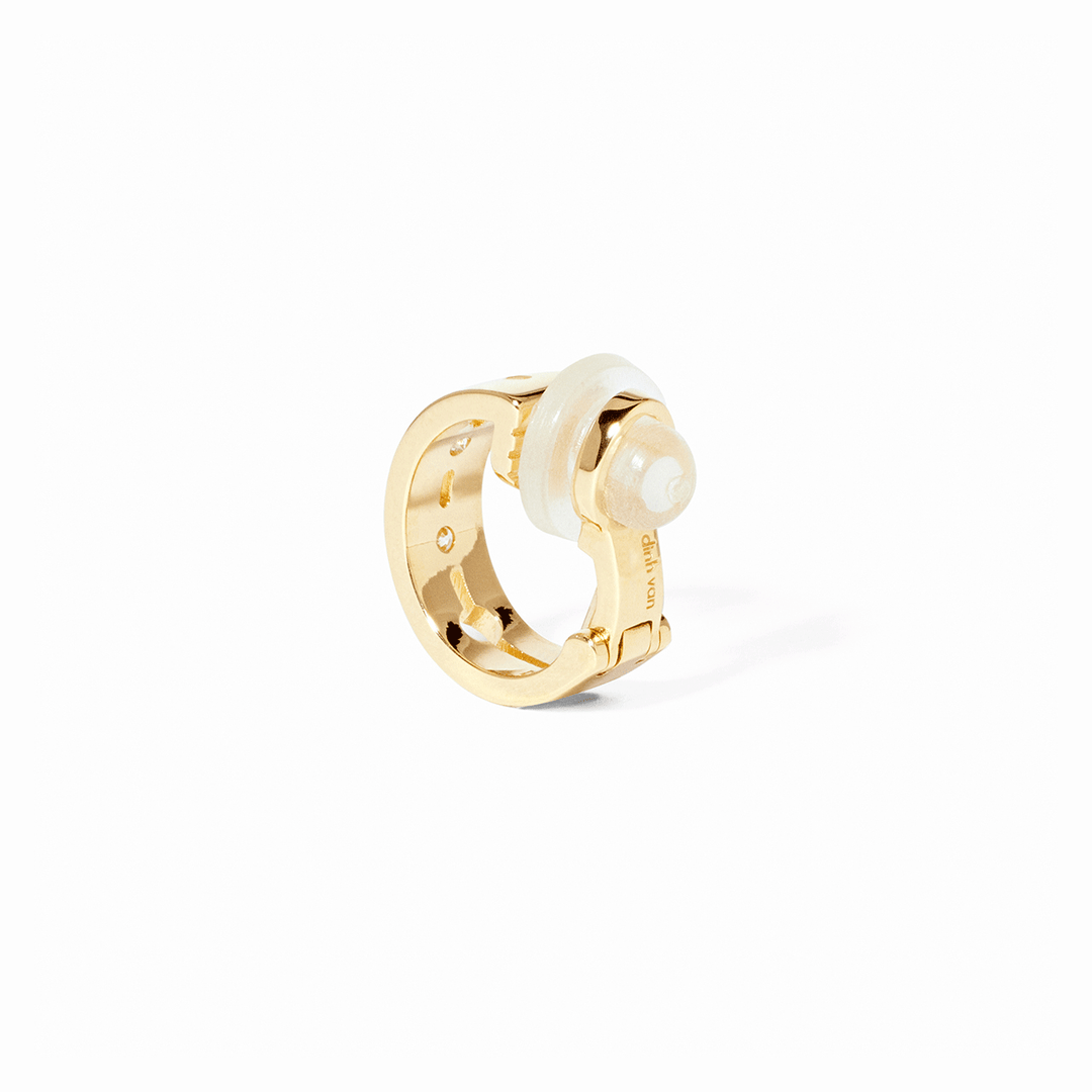 Dinh Van Pulse 18k Yellow Gold and Diamond Single Hoop