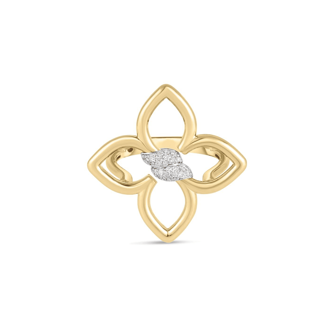 Roberto Coin Cialoma 18k Yellow Gold Diamond Small Ring