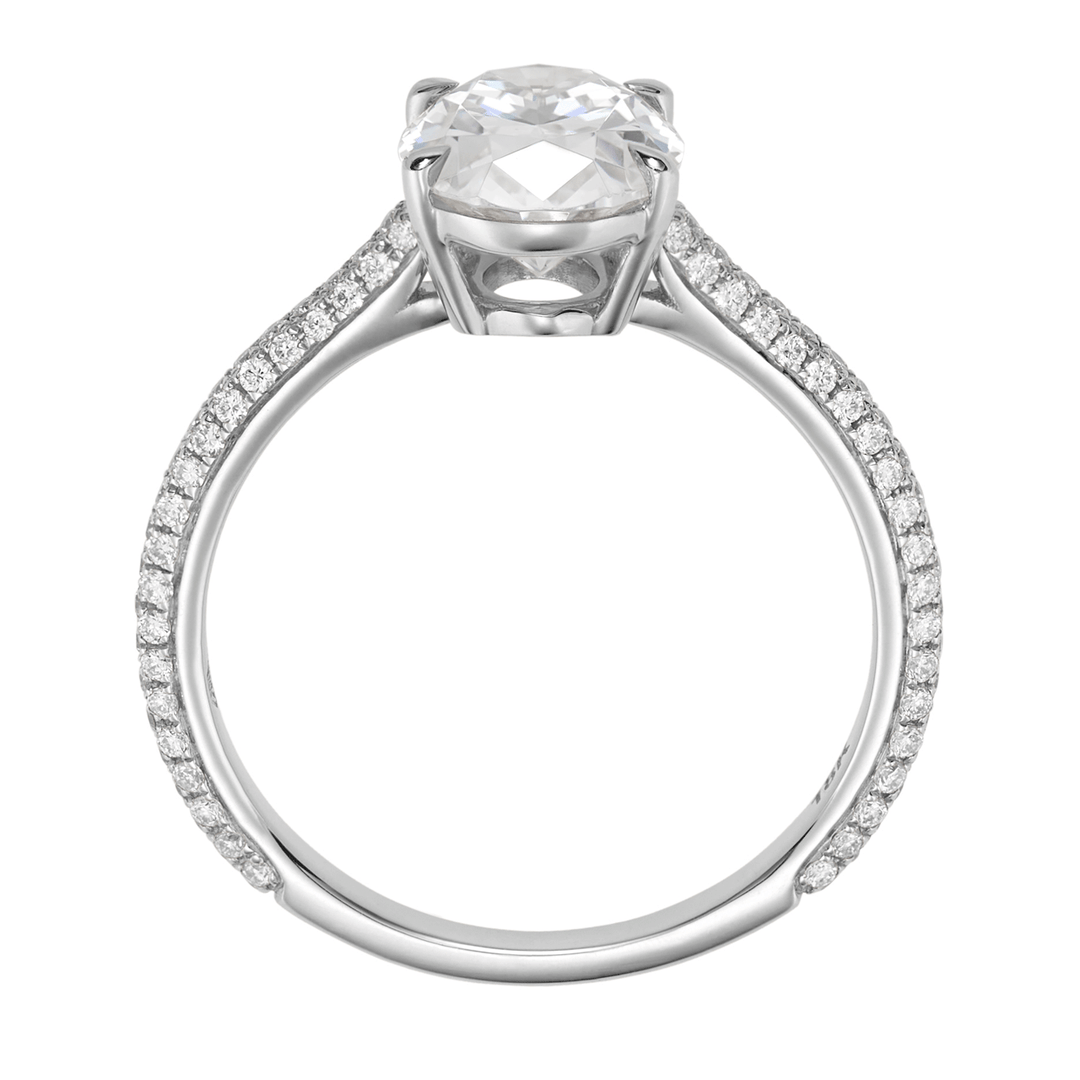 Olivia 18k White Gold and Diamond Engagement Semi Mounting Ring