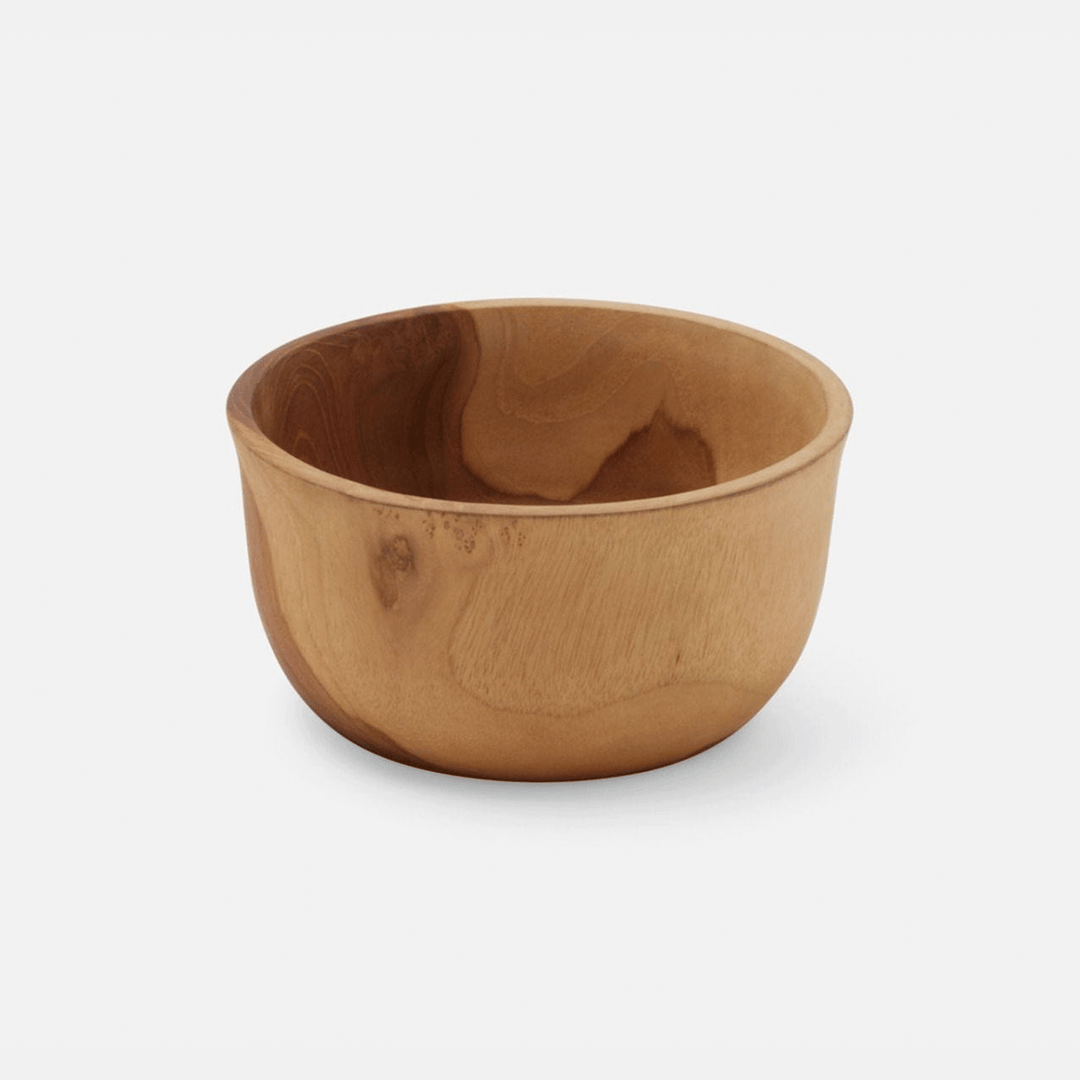 Natural Teak Small Serving Bowl