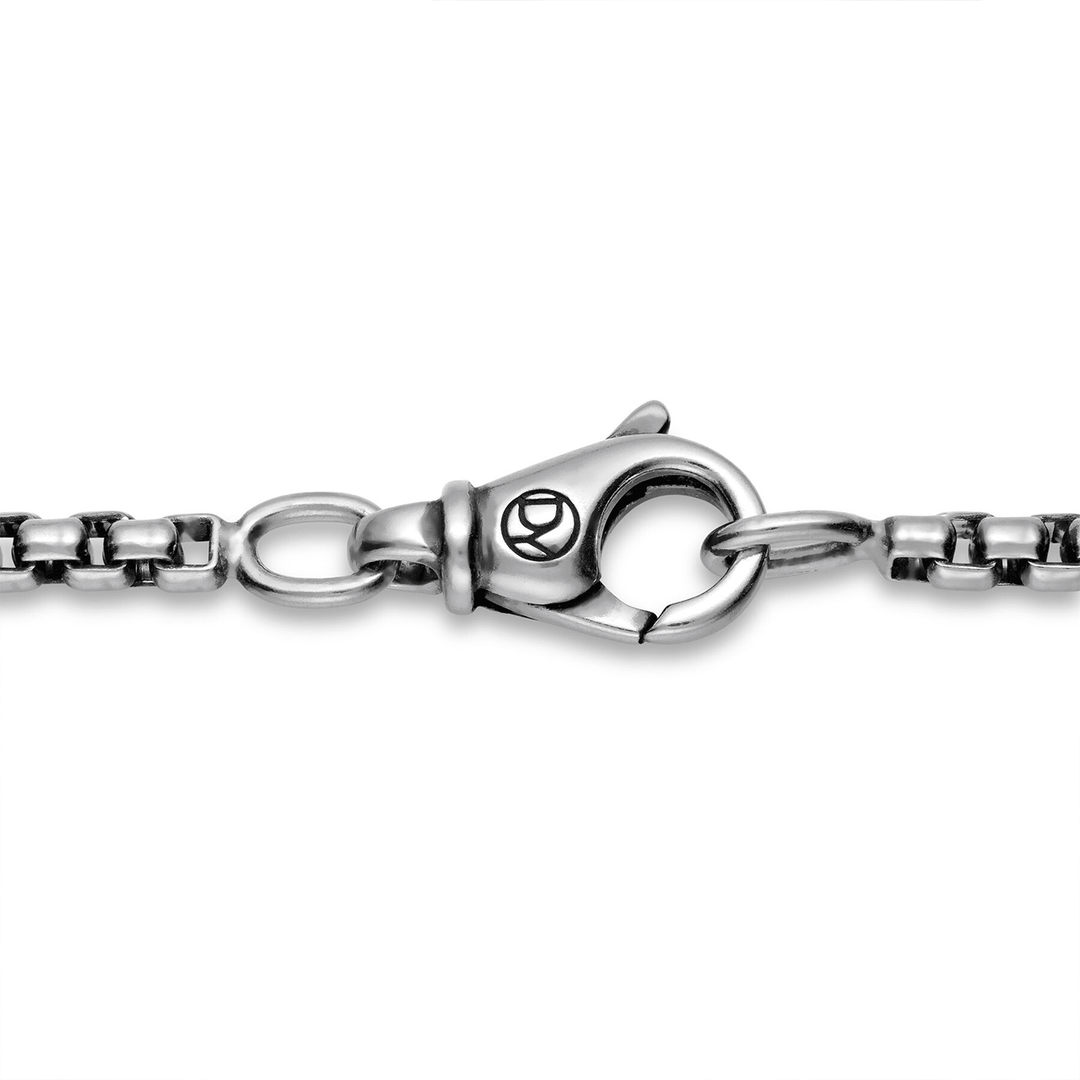 David Yurman Box Chain Necklace Sterling Silver, 2.7mm