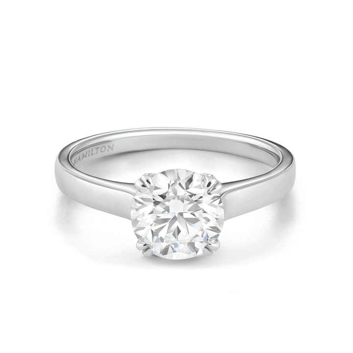 Hamilton Cherish Solitaire 18k White Gold Mounting Ring