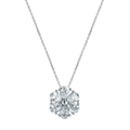 Hamilton Fleur Collection 18k White Gold and 1.75 Total Weight Diamond Floral Pendant