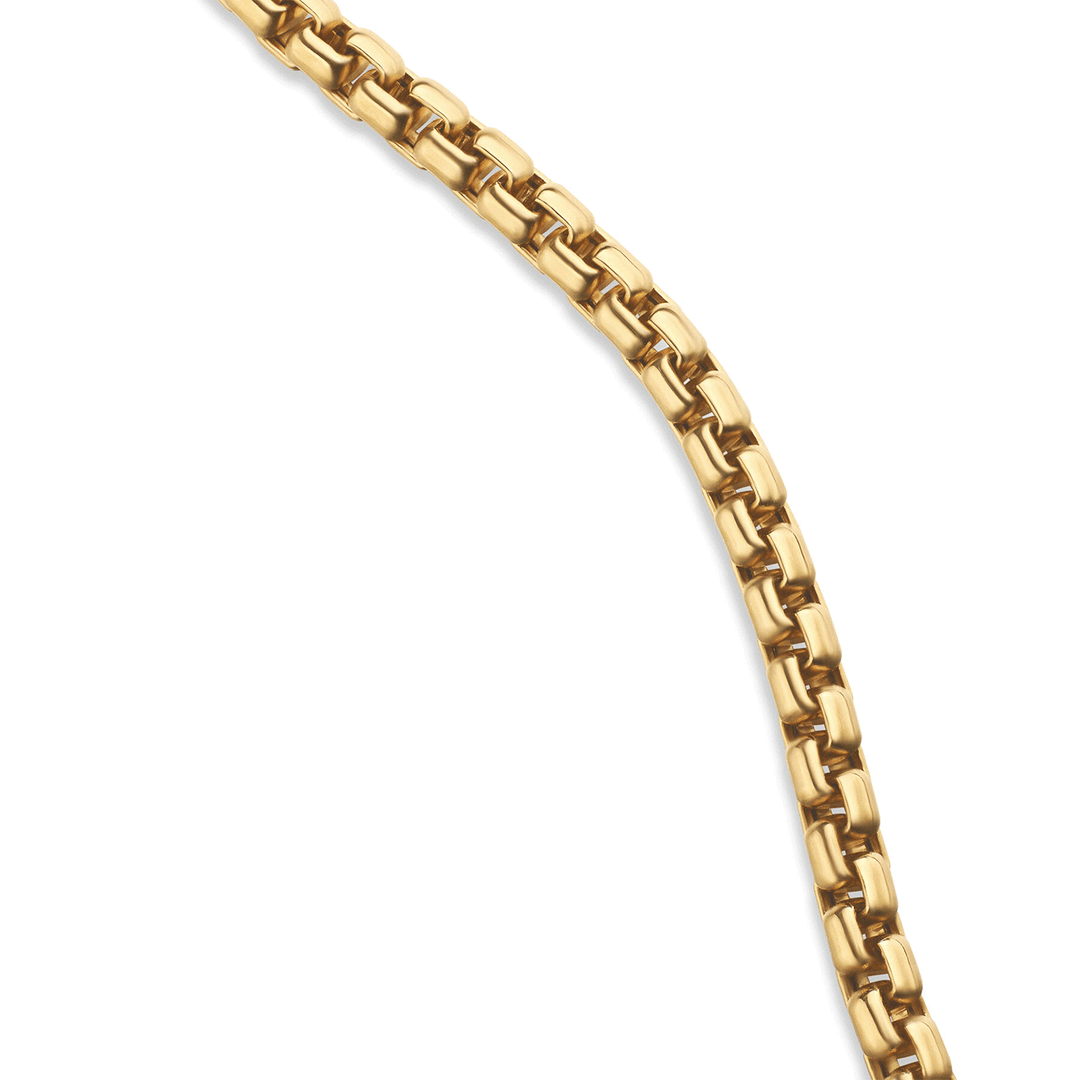 David Yurman Box Chain Necklace 18K Yellow Gold, 1.7mm
