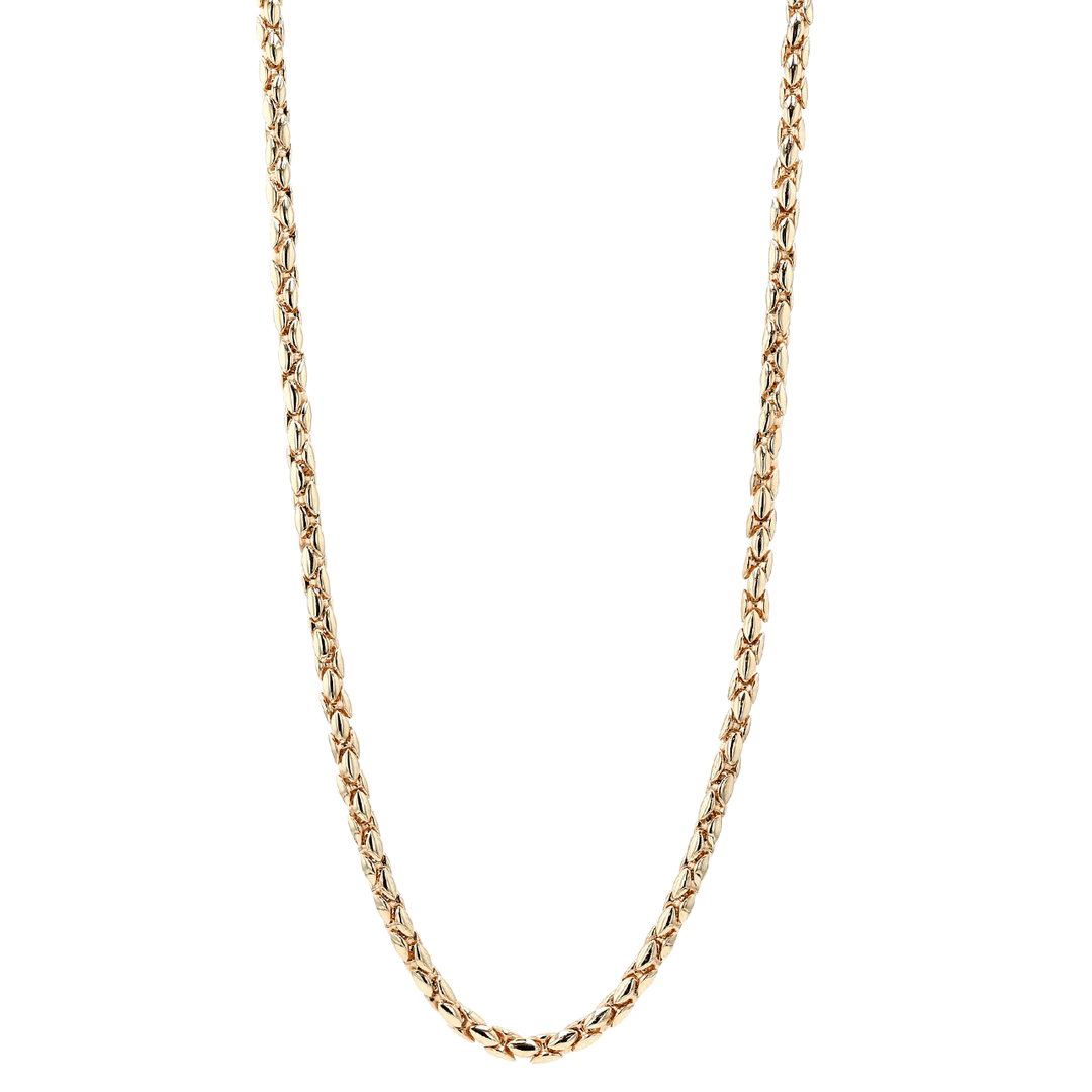 Men's 14k Yellow Gold 22 Inch 4.7mm Round Box Chain Necklace