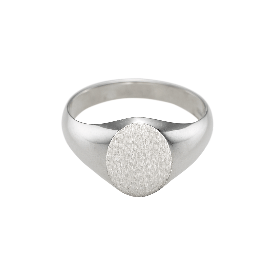 Sterling Silver Ladies Signet Ring
