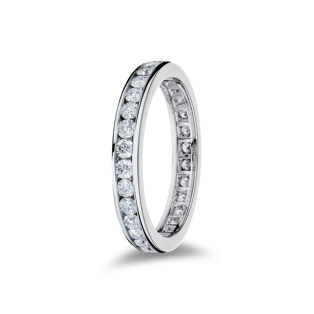 Platinum and 1.11 Total Weight Diamond Eternity Band