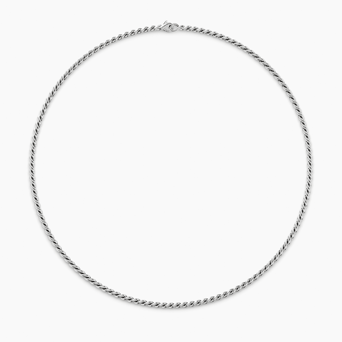 David Yurman Sculpted Cable Chain Necklace Sterling Silver 22 Inch