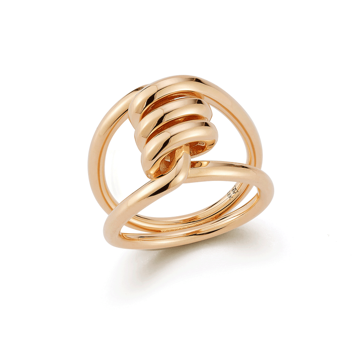 Walters Faith Huxley 18k Rose Gold Single Coil Link Ring