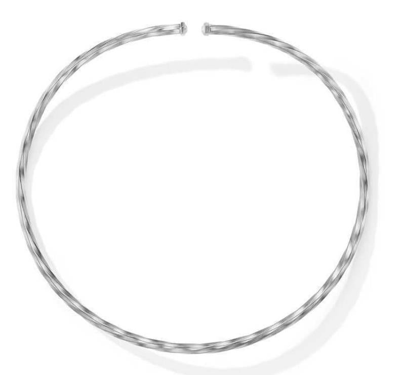 David Yurman Cable Edge Collar Necklace, 5.5mm